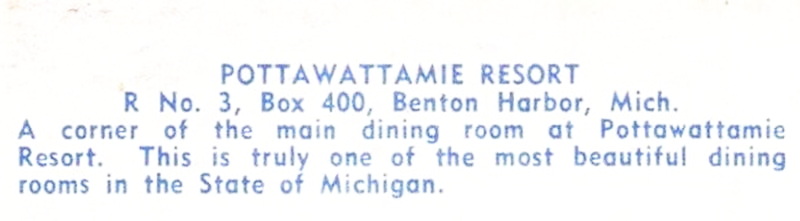 Pottawattamie Resort - Vintage Postcard (newer photo)